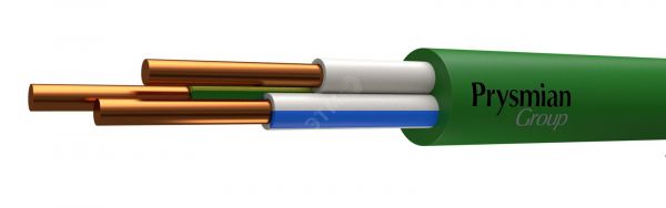 Кабель силовой ППГнг(А)-HF 3х2.5-1 AFUMEX цвет оболочки зеленый