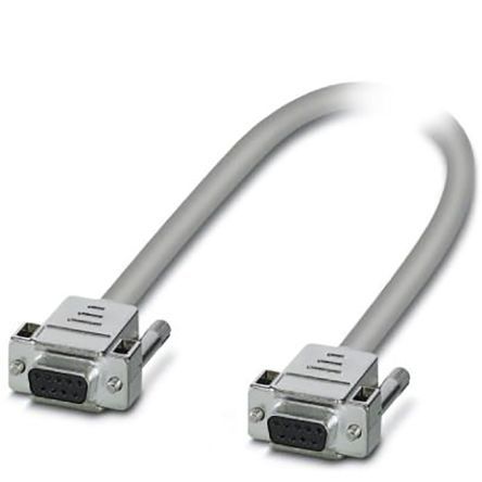 1066587, Phoenix Contact D-Sub 9-Pin to D-Sub 9-Pin Female Cable & Connector, 25 V ac, 60 V dc