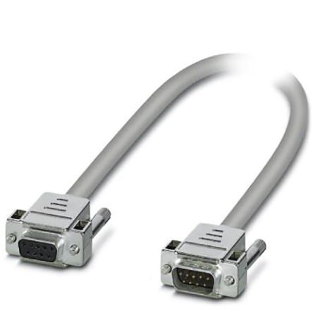 1066592, Phoenix Contact D-Sub 9-Pin to D-Sub 9-Pin Female, Male Cable & Connector, 25 V ac, 60 V dc