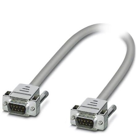 1066595, Phoenix Contact D-Sub 9-Pin to D-Sub 9-Pin Male Cable & Connector, 25 V ac, 60 V dc