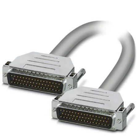 1066682, Phoenix Contact D-Sub 50-Pin to D-Sub 50-Pin Male Cable & Connector, 25 V ac, 60 V dc