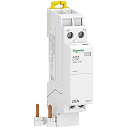 A9C15187, Schneider Electric 2 Pole Contactor - 25 A, 230 V ac Coil, Acti 9, 2NO, Контактор