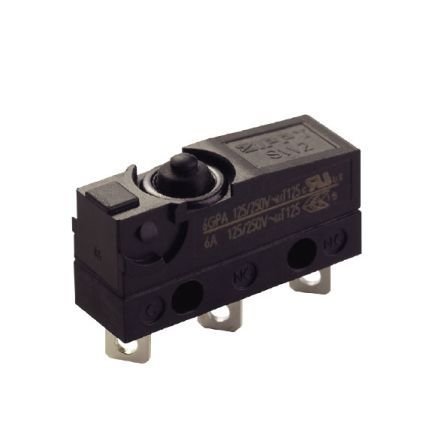 SW2-10H1-05G0-Z, Zippy Single Pole Double Throw (SPDT) Lever Microswitch, 10 A, Микропереключатель