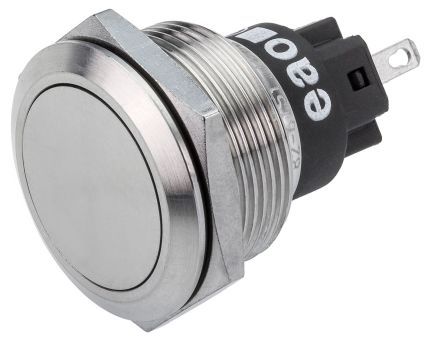 82-6651.2000, EAO Latching Push Button Switch, IP65, IP67, Panel Mount, Кнопочный переключатель