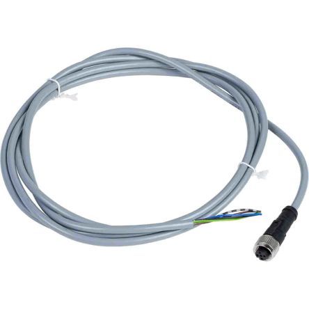 XZCPV1164L2, Telemecanique Sensors M12 5 Pin Female Cable & Connector for use with Cabling, 60 V ac, 75 V dc