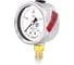 Манометр виброустойчивый Физтех ДМ8008-ВУф исп 1 0-400 кПа кт.1,5 d.63 IP54 M12x1,5 РШ, Силикон 4687205454935