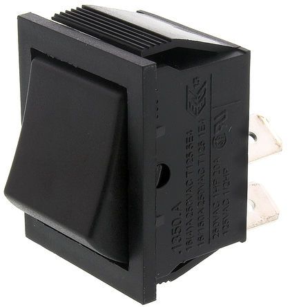 C1350AAAAA, Arcolectric Double Pole Single Throw (DPST), On-Off Rocker Switch Panel Mount, Клавишный переключатель