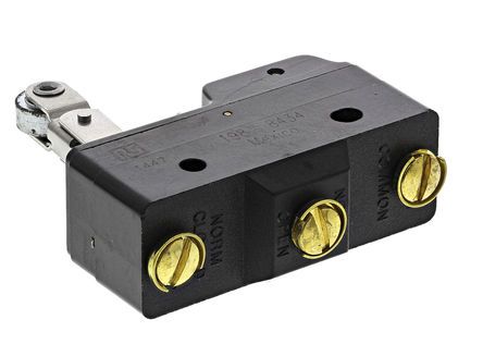 BZ-2RW826-A2, Honeywell SPDT-NO/NC Roller Lever Microswitch, 15 A @ 125 V ac, Микропереключатель