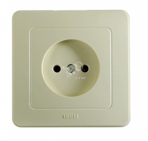 Розетка скрытая слоновая кость