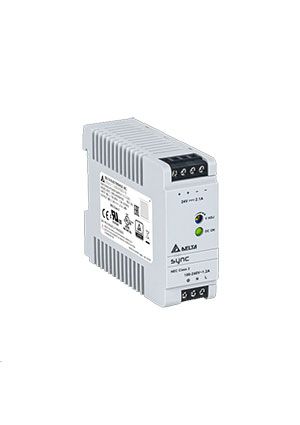 DRS-24V50W1NR, Источник питания DIN-рейка 24В 1-Фазный 50Вт / 24В NEC Класс 2 Втith relay