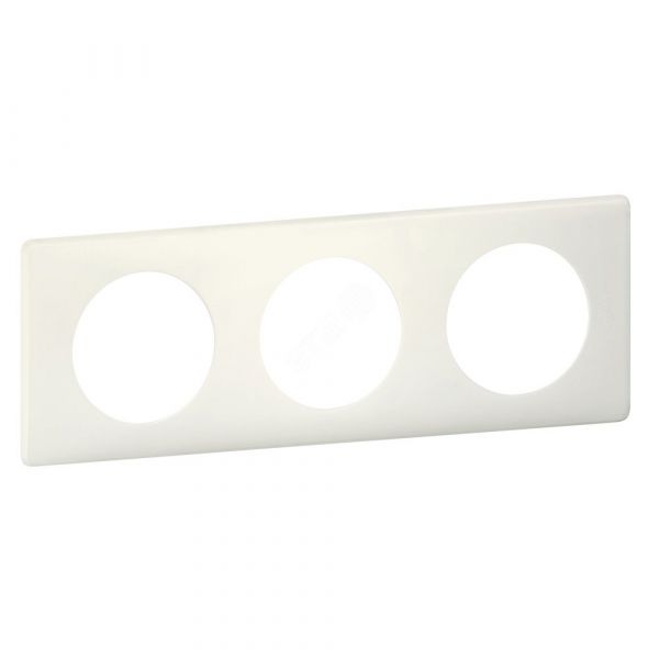 Рамка, трехпостовая, белая перкаль