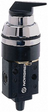 03041902, Norgren Rotary Knob 3/2 Pneumatic Manual Control Valve 03 Series, Клапан