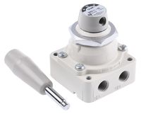 VH211-02, SMC Handle 4/3 Pneumatic Manual Control Valve VH Series, Клапан