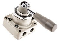 VH212-02, SMC Handle 4/2 Pneumatic Manual Control Valve VH Series, Клапан