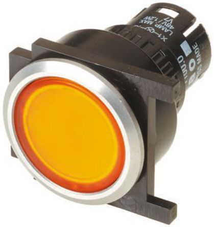 61-1100.0, 61-9642.4 ,61-9933.0, EAO Modular Switch Body, IP65, Yellow, Panel Mount, Momentary for use with Series 61 -20°C +55°C