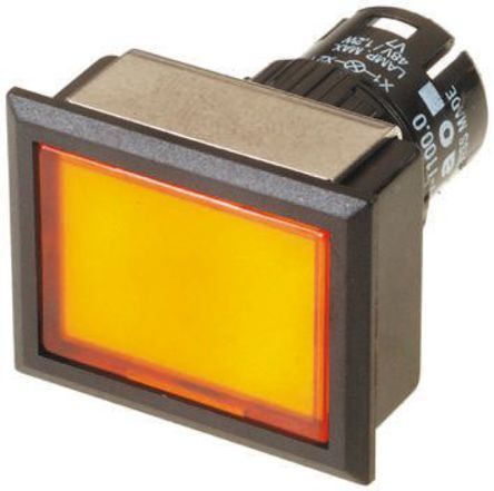 61-1100.0,61-9681.4,61-9931.0, EAO Modular Switch Body, IP65, Yellow, Panel Mount, Momentary for use with Series 61 -20°C +55°C