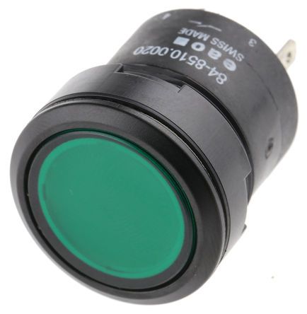 84.0202.5R, EAO Single Pole Single Throw (SPST) Momentary Push Button Switch, IP67, 22.5 (Dia.)mm, Panel Mount, Кнопочный переключатель