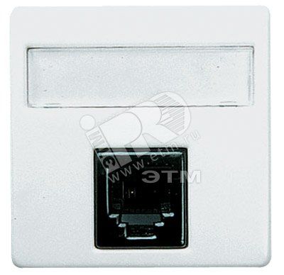 STYLO Розетка телефонная двойная 4 контакта бежевая