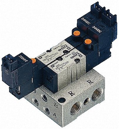 VJ3240-5MNZ, SMC 5/2 Pneumatic Control Valve Solenoid/Pilot NVJ3000 Series, Клапан