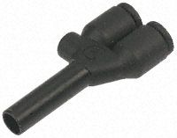 3142 04 06, Legris 3142 Pneumatic Y Tube-to-Tube Adapter, Plug In 4 mm x Plug In 4 mm x Plug In 6 mm, Переходник