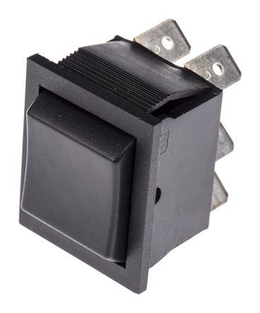 C1572AAAAA, Arcolectric Double Pole Double Throw (DPDT), (On)-Off-(On) Rocker Switch Panel Mount, Клавишный переключатель