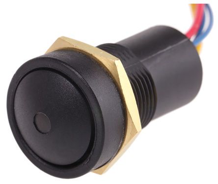 49-59311G, ITW 49-59 Single Pole Single Throw (SPST) Momentary Green LED Push Button Switch, IP67, 16 (Dia.)mm, Panel Mount, 250V, Кнопочный переключатель