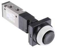EVZM550-F01-33, SMC Push Button 5/2 Pneumatic Manual Control Valve VZM500 Series, Клапан