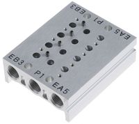 SS5Y3-20-04-00F-Q, SMC 4 stations G 1/8 Manifold 1/8 in G