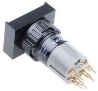 31-421.036, EAO Single Pole Double Throw (SPDT) Momentary Push Button Switch, IP40, 16 (Dia.)mm, PCB, Кнопочный переключатель