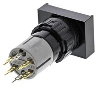 31-461.036, EAO Single Pole Double Throw (SPDT) Latching Push Button Switch, IP40, 16 (Dia.)mm, PCB, Кнопочный переключатель