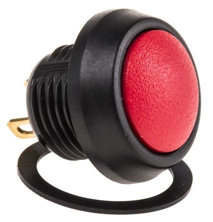 59-512, ITW 59 Single Pole Single Throw (SPST) Momentary Clear LED Miniature Push Button Switch, IP67, 13.65 (Dia.)mm, Panel, Кнопочный переключатель