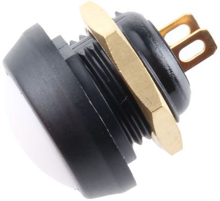 59-514, ITW 59 Single Pole Single Throw (SPST) Momentary Clear LED Miniature Push Button Switch, IP67, 13.65 (Dia.)mm, Panel, Кнопочный переключатель