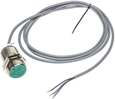 NBB10-30GM50-E2, Pepperl + Fuchs M30 x 1.5 Inductive Sensor - Barrel, PNP-NO Output, 10 mm Detection, IP67, Cable Terminal, Индуктивный датчик приближения