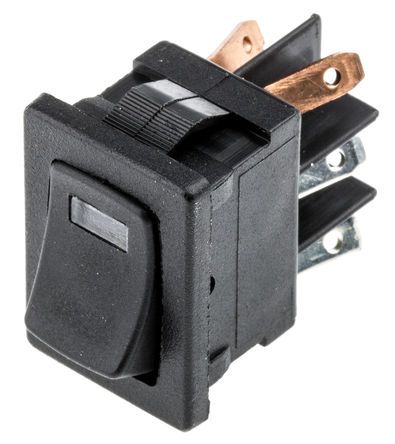 DM64J72S205Q6, C & K Illuminated Double Pole Single Throw (DPST), On-Off Rocker Switch Panel Mount, Клавишный переключатель