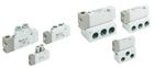 SYA7120-C8F, SMC 5 Port single air pilot operated valve Body Ported, 8mm push-fit outputs, Клапан