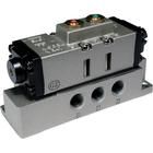 VR4152-01A-1, SMC 5/2 double pilot pneumatic transmitter relay valve, Клапан