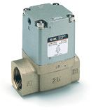 VNB204A-15A, SMC 2 port valve fluid valve NC air operated 11mm orifice 1/2" bsp ported NBR, Клапан