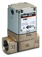 VND104D-8A, SMC 2 port steam valve NC copper alloy body air operated 7mm orifice 1/4" bsp ported, Клапан