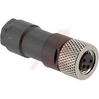 B5141-0, Turck Banner Connector- Female- 30 VAC/36 VDC- 3 A- 85 degC- PBT- Black- 3 to 5 mm- 24 AWG