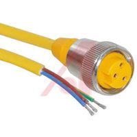 RKM30-5M, Turck Banner Cordset, Minifast, PVC, Straight, Female, 3-wire, 18 AWG, 5 Meter