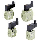 SF4-5YO-80-Q, SMC AV Pilot Valve Assembly 24VDC Type Y DIN Terminal Without Connector, Клапан