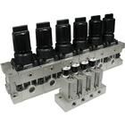 ARM11AA1-R05-A, SMC Manifold regulator block common supply 6mm one touch connection + pressure gauge, Регулятор