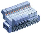 SYJ3120-5LOZ-M3-Q, SMC 5 port single solenoid internal pilot valve 24V dc with light and surge protector M3 body ported, Клапан
