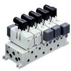VQ7-6-FG-D-3ZR-Q, SMC ISO 5599/1 standard size 1 valve 5/2 double solenoid 24V dc light surge rubber seal DIN, Клапан