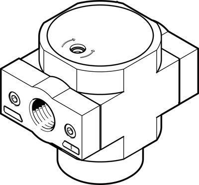 Festo HEL-1-D-MAXI-NPT on-off valve, Клапан