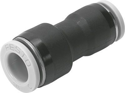 Festo QB-1/4T-3/16-U push-in connector, Фитинг