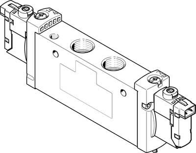 Festo VUVG-L18-B52-T-G14-1H2L-W1 solenoid valve, Клапан