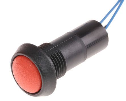 59-532, ITW Switches ITW 59 Single Pole Single Throw (SPST) Momentary Clear LED Miniature Push Button Switch, IP67, 13.65 (Dia.)mm, Panel, Кнопочный переключатель