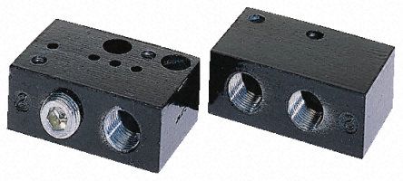 LBSPUB10, Parker 3 stations G 1/8 Manifold Base 1/8 in G
