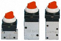 VM430-01-34R, SMC Twist Selector 3/2 Pneumatic Manual Control Valve VM400 Series, Клапан